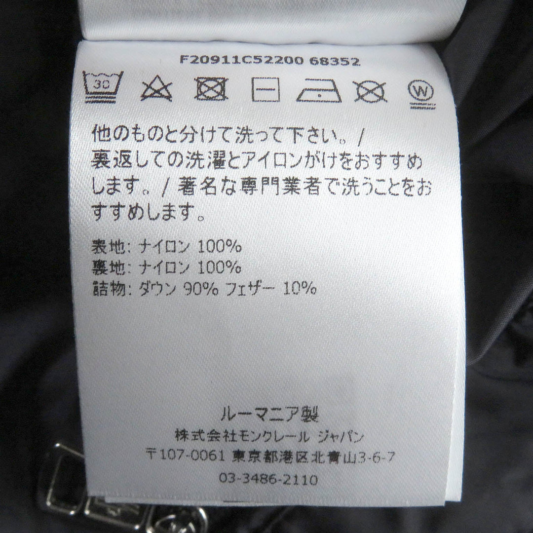 MONCLER Down jacket Main: 100% nylon, Filling: 90% down, Filling: 10% feather Navy MONCENISIO mens 2 Used Authentic