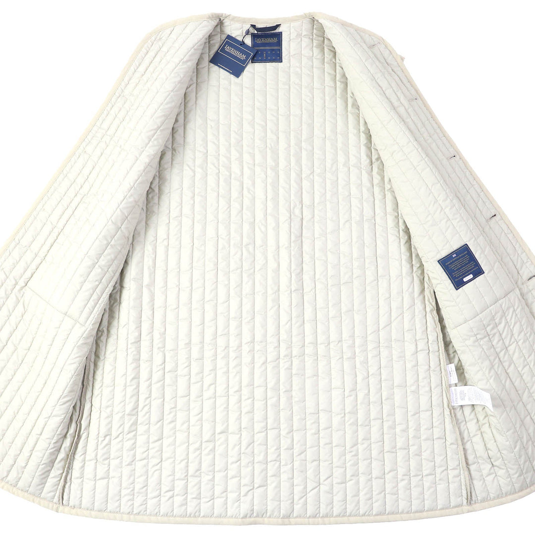LAVENHAM Vest SLJ4155 624 cotton beige DROP SHOULDER LONGLINE THORNHAM 38