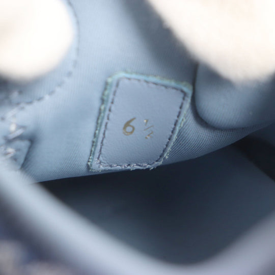 LOUIS VUITTON Low cut sneakers Monogram denim blue Fast lane line mens 6.5 Used Authentic
