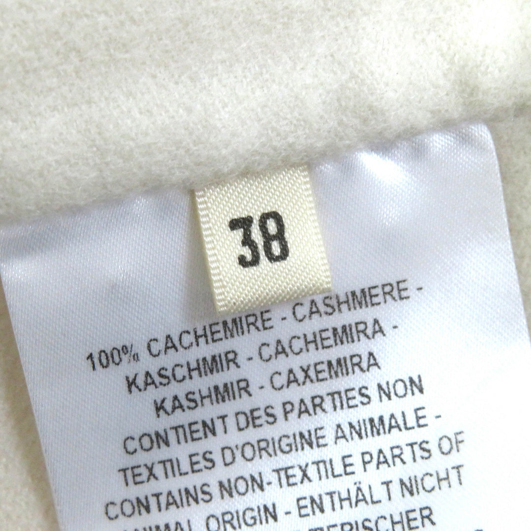 HERMES coat 3E0221DA Main: 100% cashmere white Women 38 Used Authentic