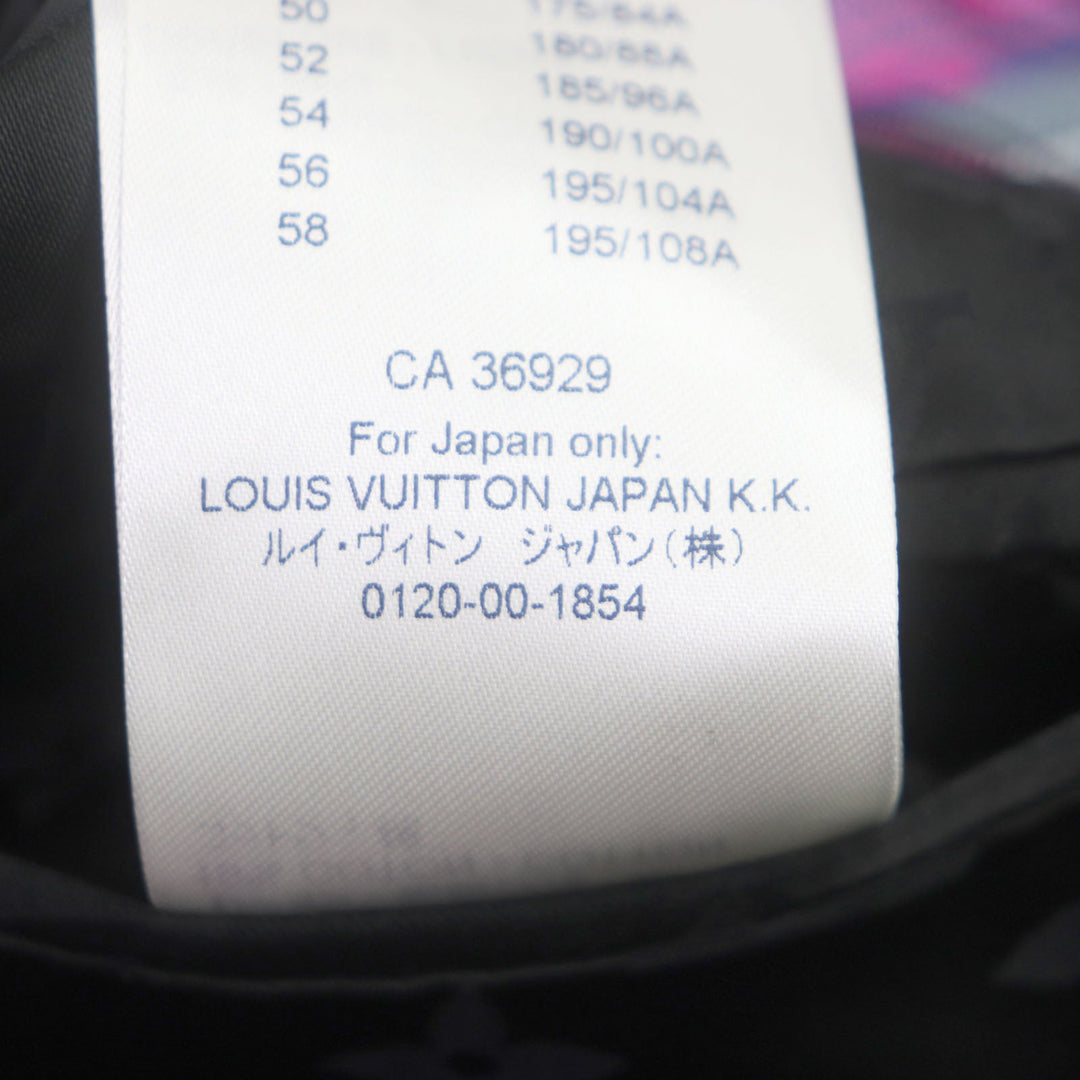 LOUIS VUITTON Chester coat Outer: 65% Rain Wool, 35% Polyester Lining: 30% Cupra, 27% Acetate, 24% Rayon, 19% Cotton Pink multi mens 48 Used Authentic