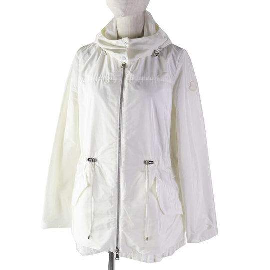 MONCLER Nylon jacket Outer: 100% nylon, Lining: 100% nylon, Part: 100% nylon white BAABA Women 1 Used Authentic