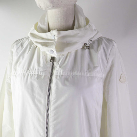 MONCLER Nylon jacket Outer: 100% nylon, Lining: 100% nylon, Part: 100% nylon white BAABA Women 1 Used Authentic