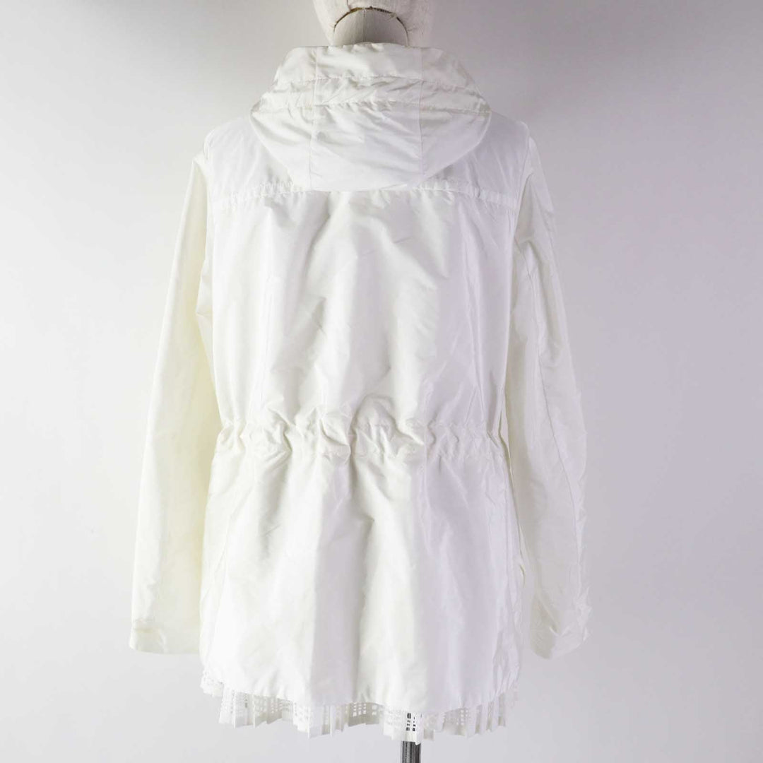 MONCLER Nylon jacket Outer: 100% nylon, Lining: 100% nylon, Part: 100% nylon white BAABA Women 1 Used Authentic