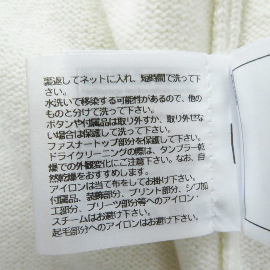 CHANEL cardigan P74230 Outer: 100% cashmere, part: 99% cashmere, part: 1% polyurethane white Women 34 Used Authentic