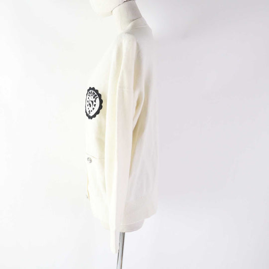 CHANEL cardigan P74230 Outer: 100% cashmere, part: 99% cashmere, part: 1% polyurethane white Women 34 Used Authentic