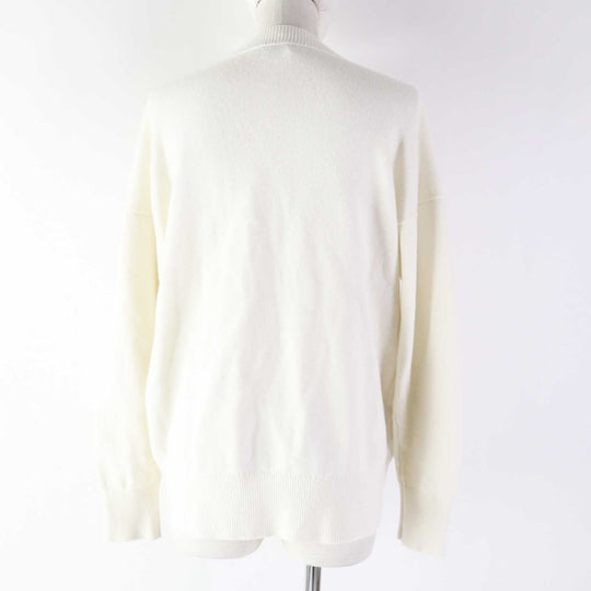 CHANEL cardigan P74230 Outer: 100% cashmere, part: 99% cashmere, part: 1% polyurethane white Women 34 Used Authentic