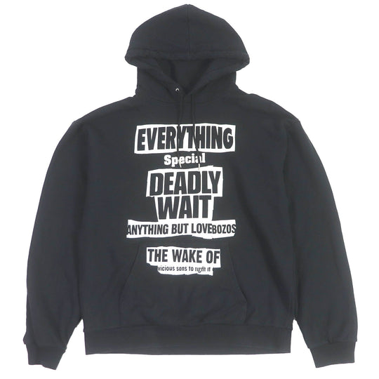 CELINE Hoodie 2Y99D670Q Main: 100% cotton black mens L Used Authentic