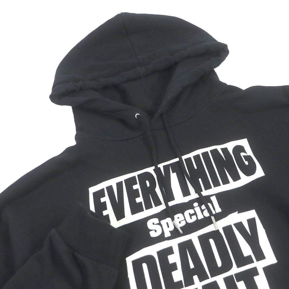 CELINE Hoodie 2Y99D670Q Main: 100% cotton black mens L Used Authentic