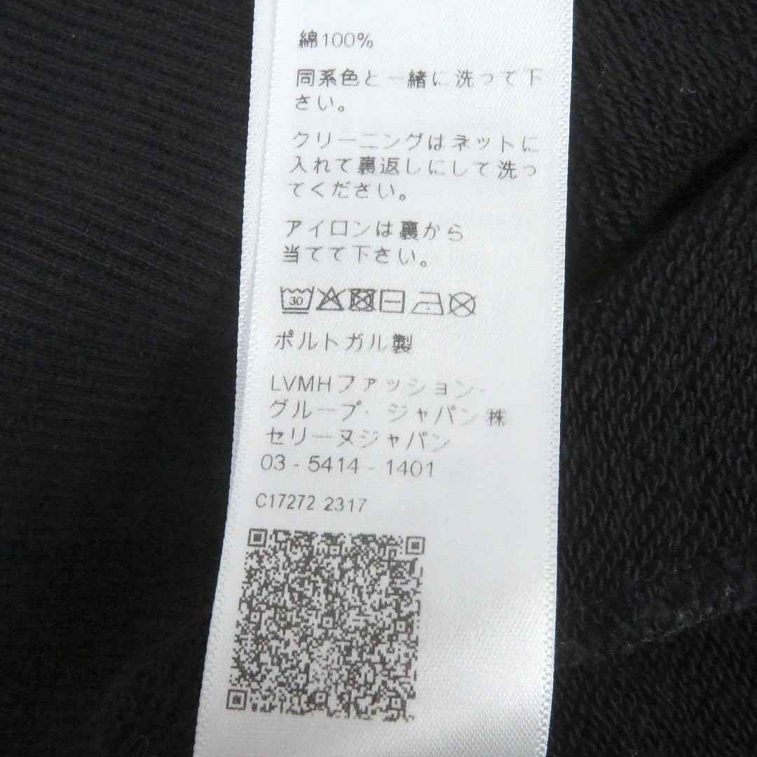 CELINE Hoodie 2Y99D670Q Main: 100% cotton black mens L Used Authentic