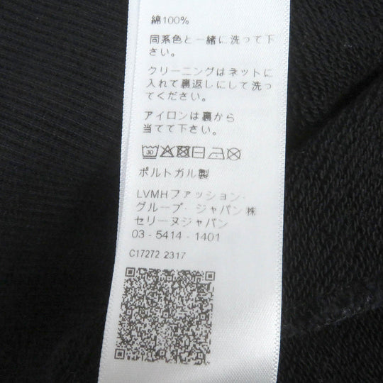 CELINE Hoodie 2Y99D670Q Main: 100% cotton black mens L Used Authentic