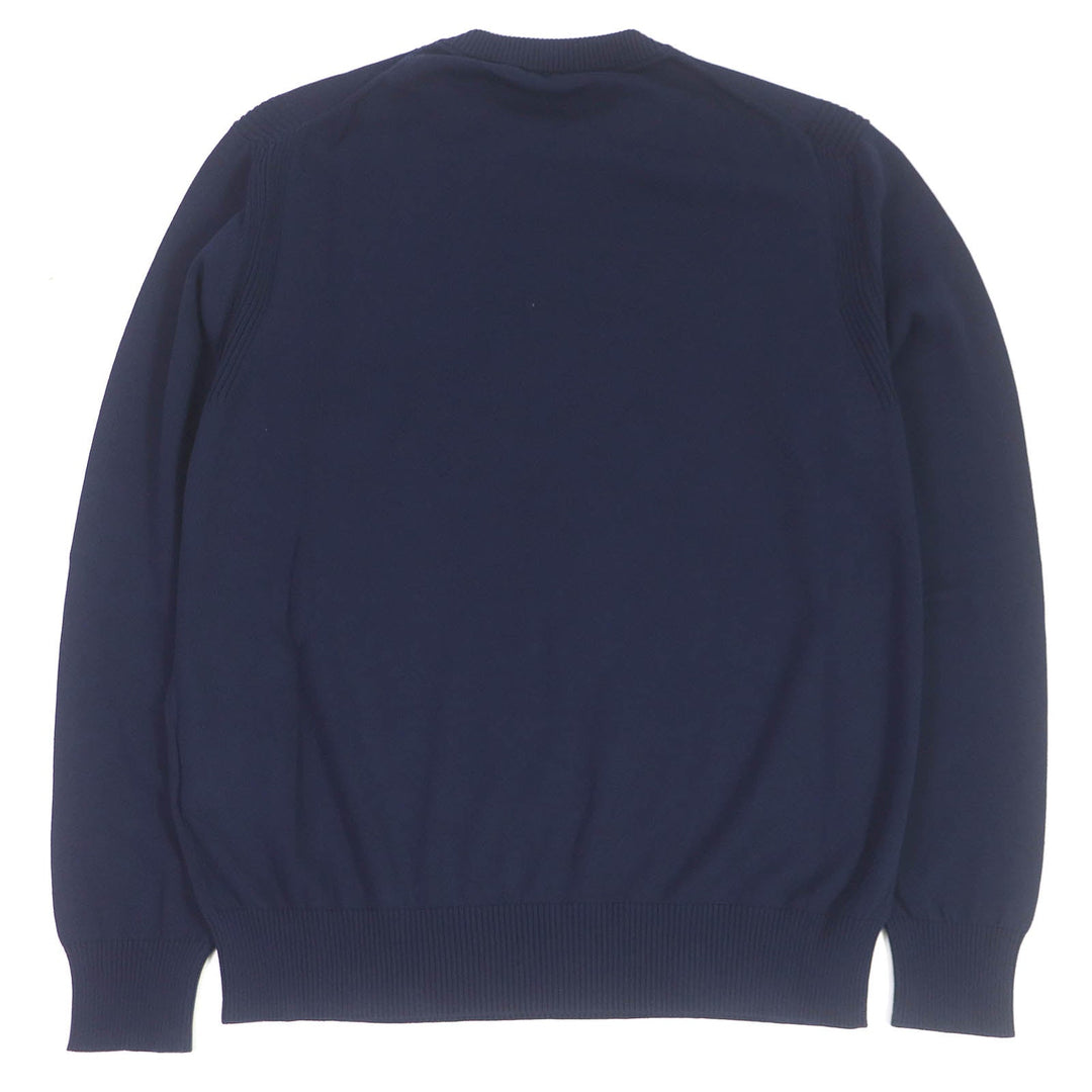 MONCLER sweater Main: 100% cotton Navy mens L Used Authentic