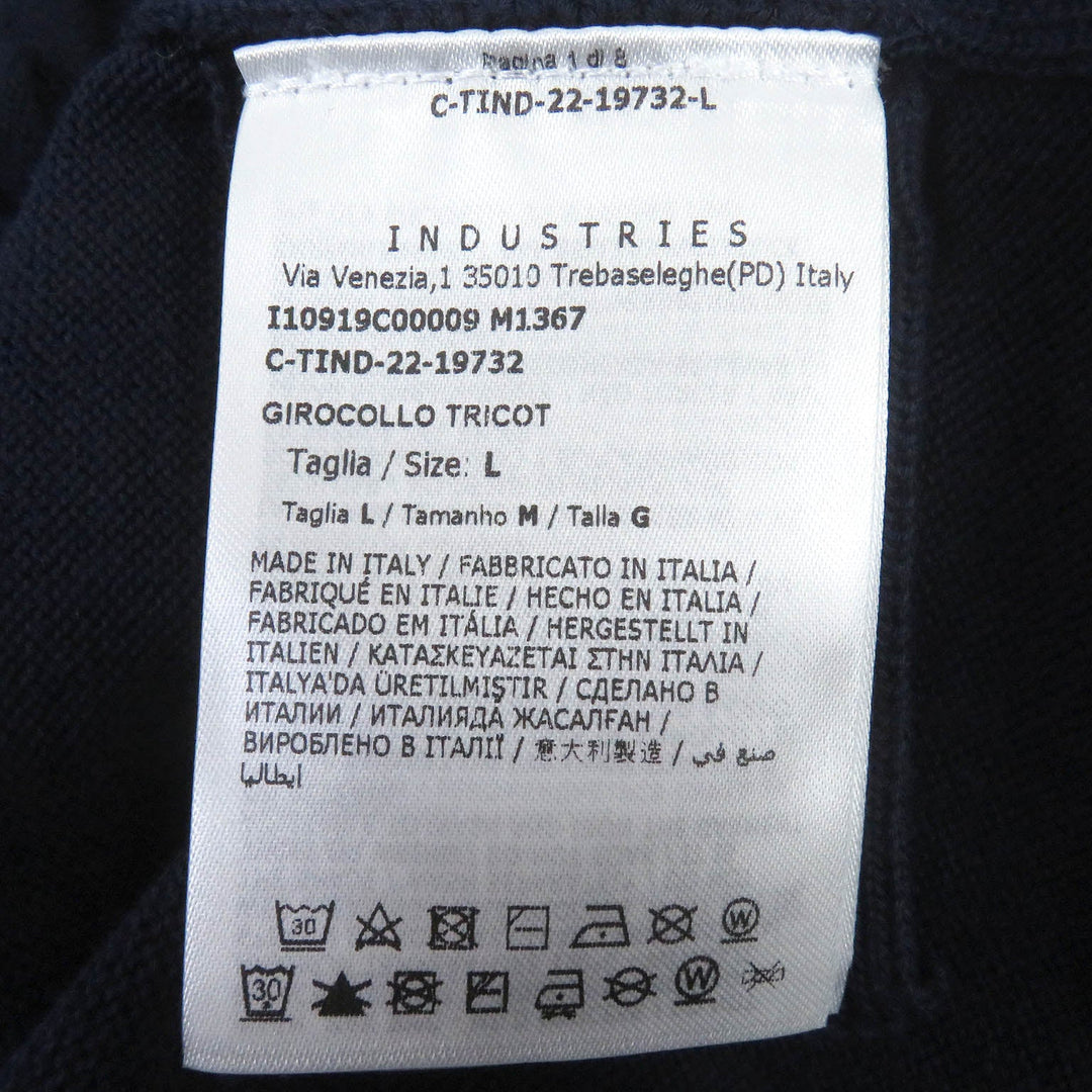 MONCLER sweater Main: 100% cotton Navy mens L Used Authentic