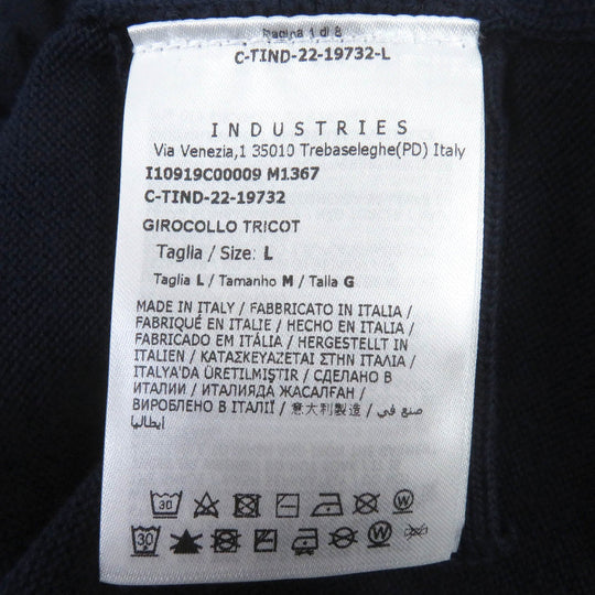 MONCLER sweater Main: 100% cotton Navy mens L Used Authentic