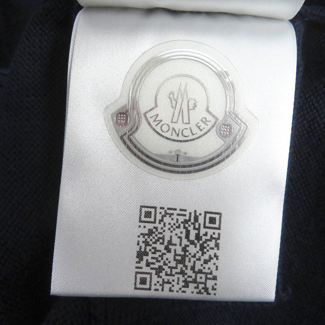 MONCLER sweater Main: 100% cotton Navy mens L Used Authentic
