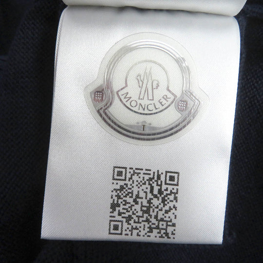 MONCLER sweater Main: 100% cotton Navy mens L Used Authentic