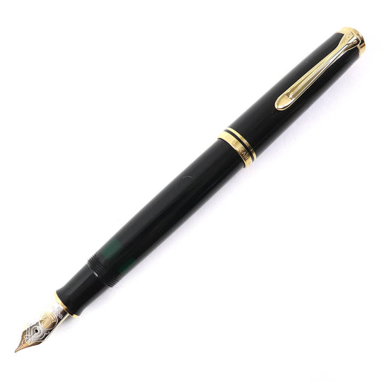 PERIKAN fountain pen M805 Pen tip: 18K Black gold SOUVERAN mens Used Authentic
