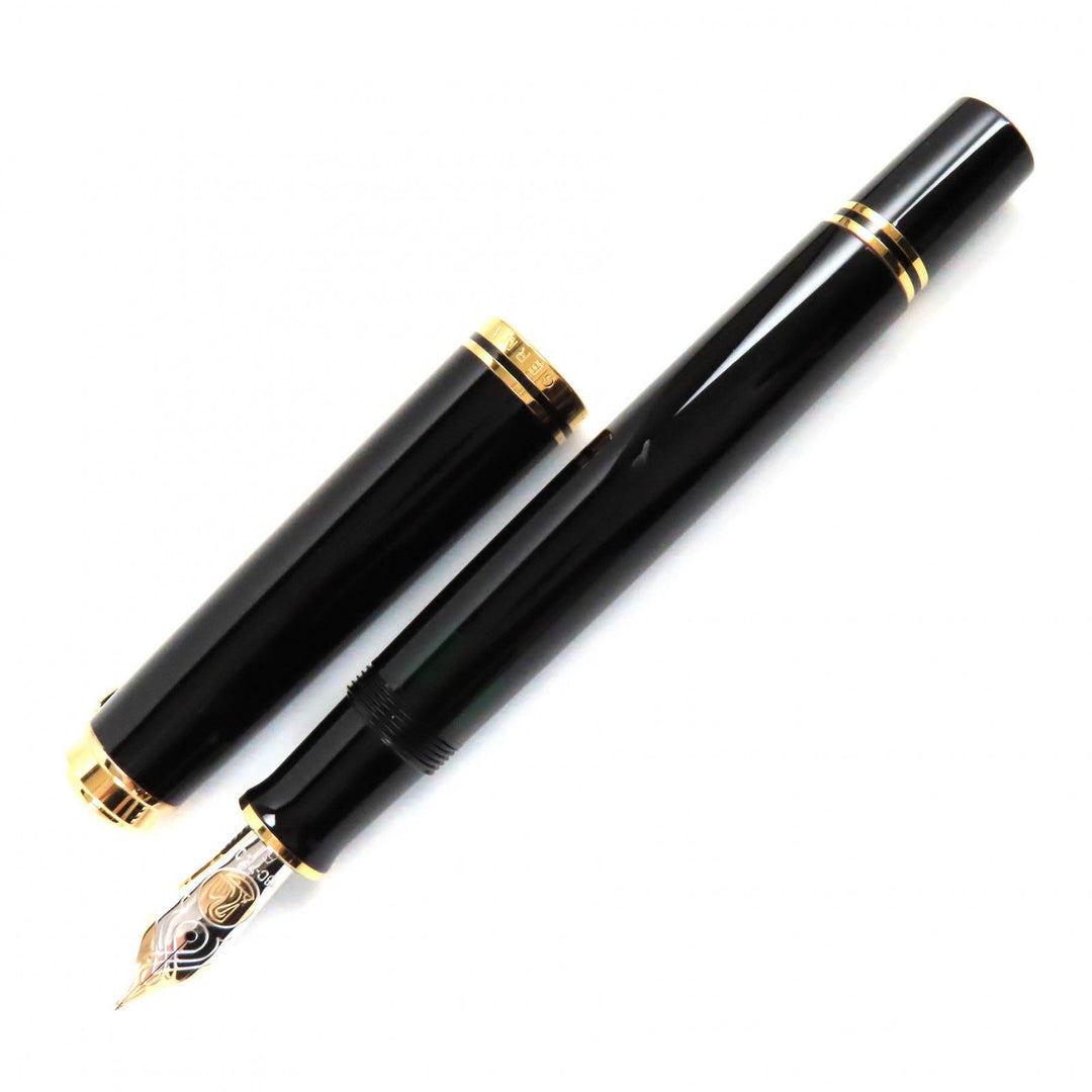 PERIKAN fountain pen M805 Pen tip: 18K Black gold SOUVERAN mens Used Authentic