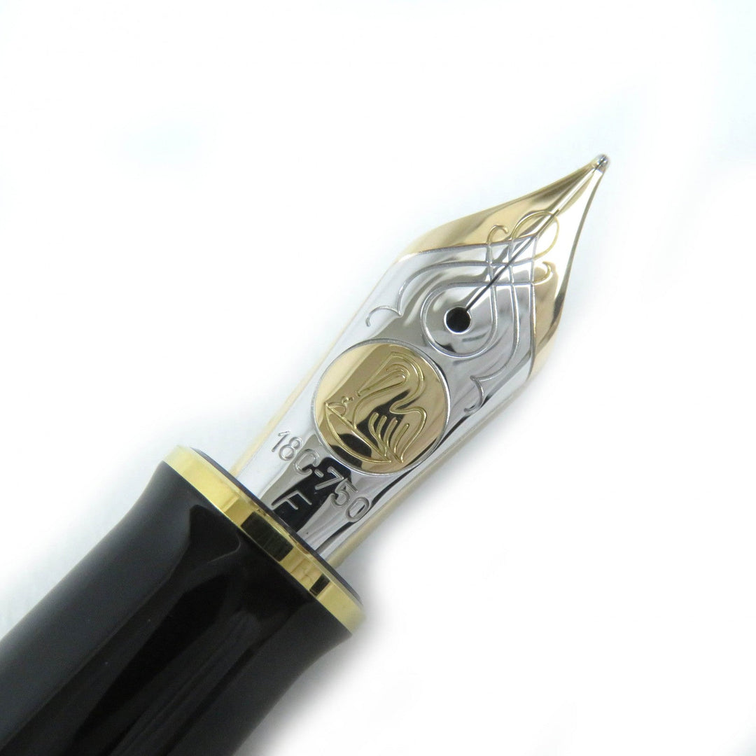 PERIKAN fountain pen M805 Pen tip: 18K Black gold SOUVERAN mens Used Authentic
