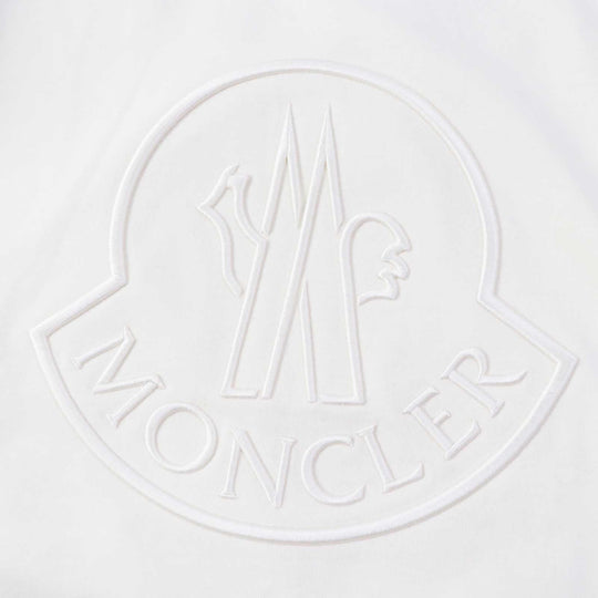 MONCLER pullover Outer fabric: 91% cotton, Outer fabric: 9% nylon, Rib: 98% cotton, 2% polyurethane Other fabric: 85% polyester, 15% nylon Embroidery: 100% polyester Ivory FELPA GIROCOLLO Women XS Used Authentic