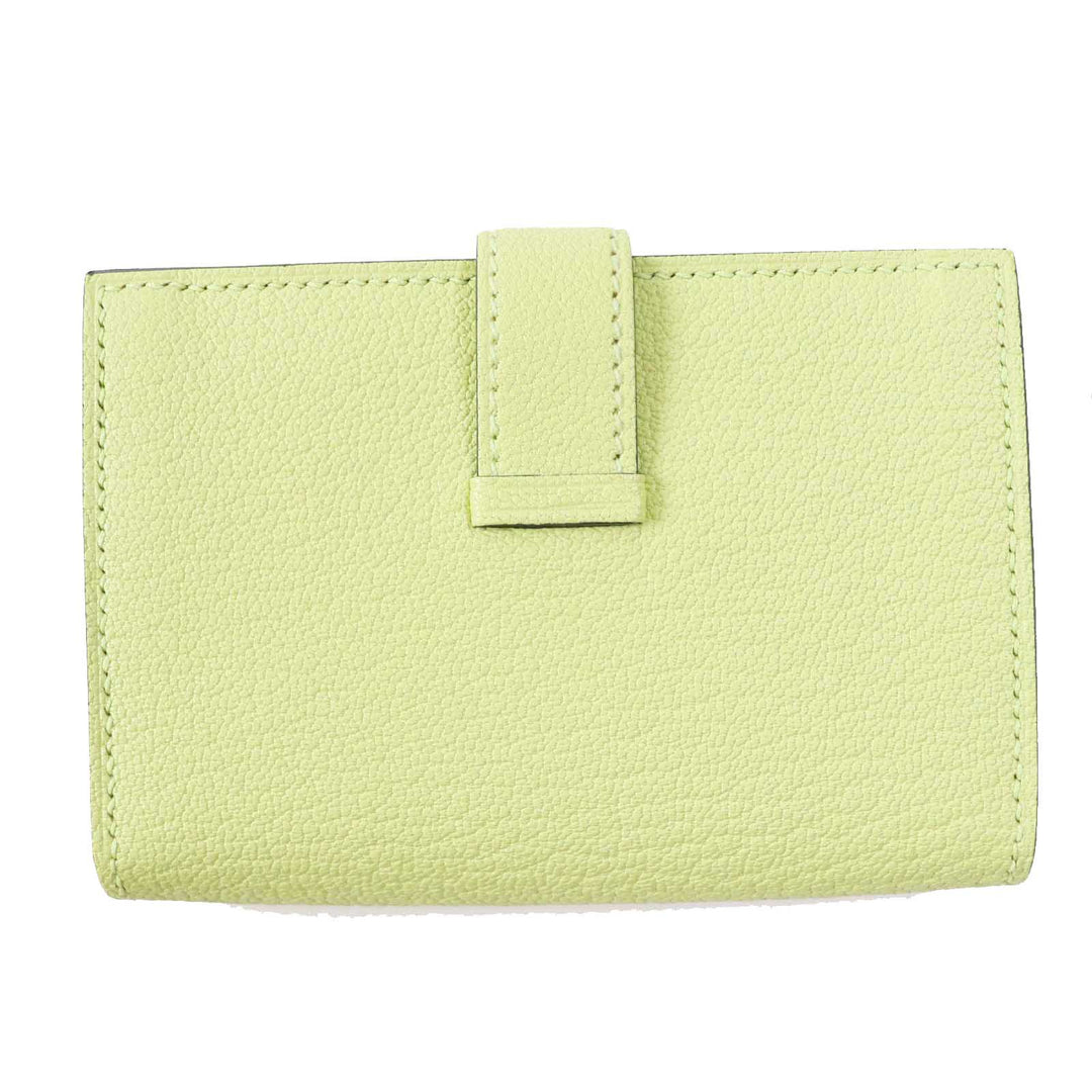 HERMES Card Case Shave Jones Bourjon Bearn Mini Women Used Authentic