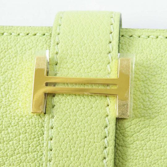 HERMES Card Case Shave Jones Bourjon Bearn Mini Women Used Authentic