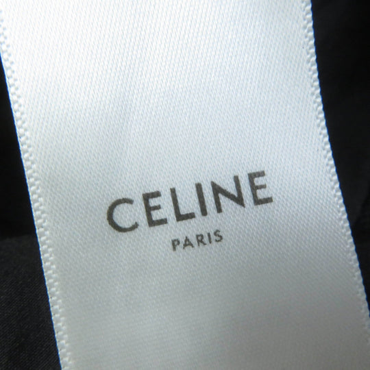 CELINE Mini skirt 2H251978E Main: Lamb leather Lining: 100% silk Pocket lining: 100% cotton Filling: 100% polyester Embroidery: 100% polyester black Women 36 Used Authentic