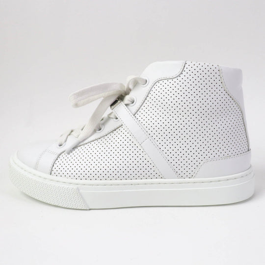 HERMES High cut sneakers Main: Leather white Daydream Women 35 Used Authentic