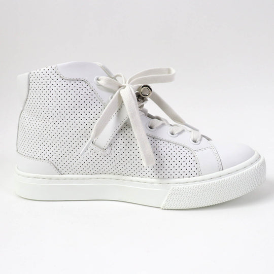HERMES High cut sneakers Main: Leather white Daydream Women 35 Used Authentic