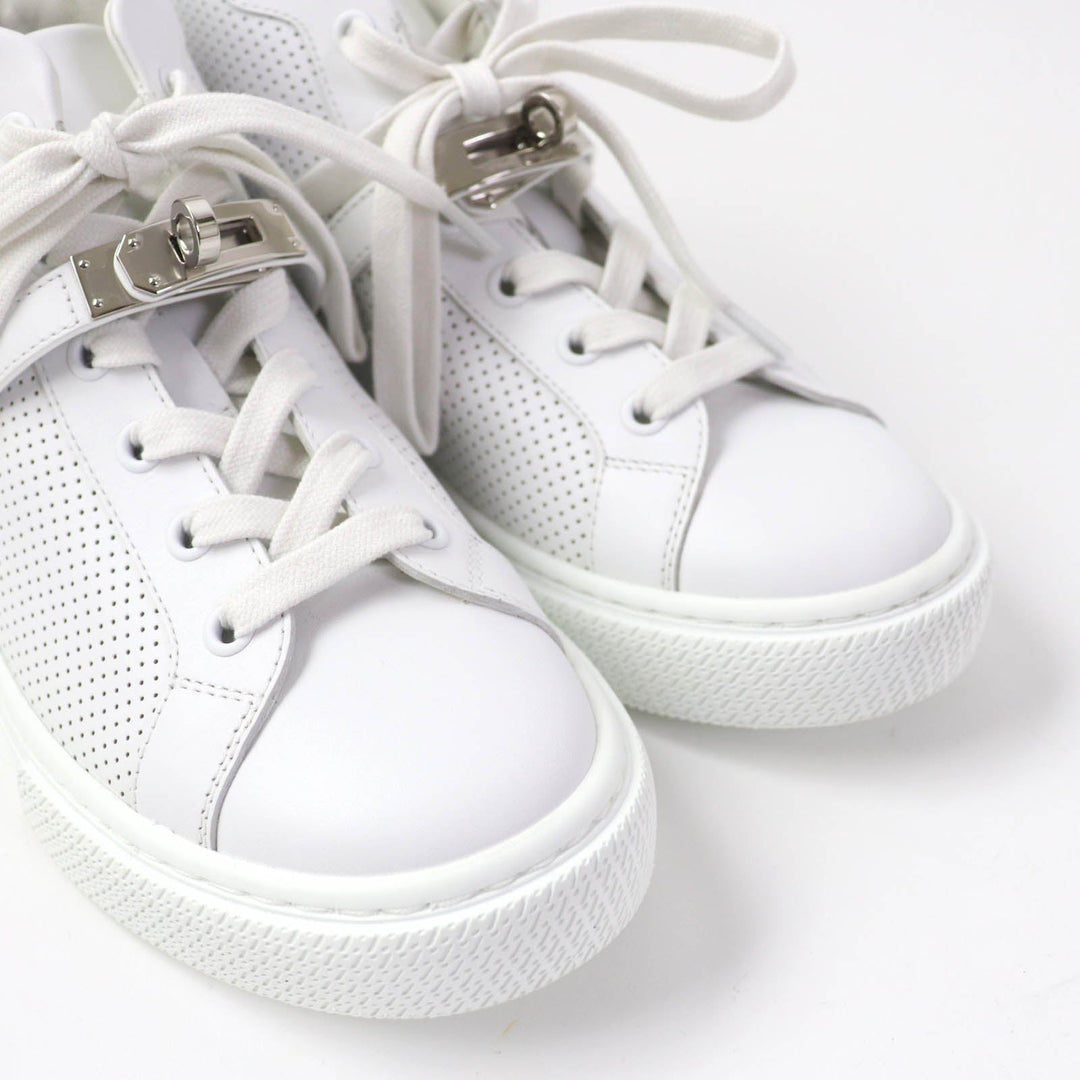 HERMES High cut sneakers Main: Leather white Daydream Women 35 Used Authentic