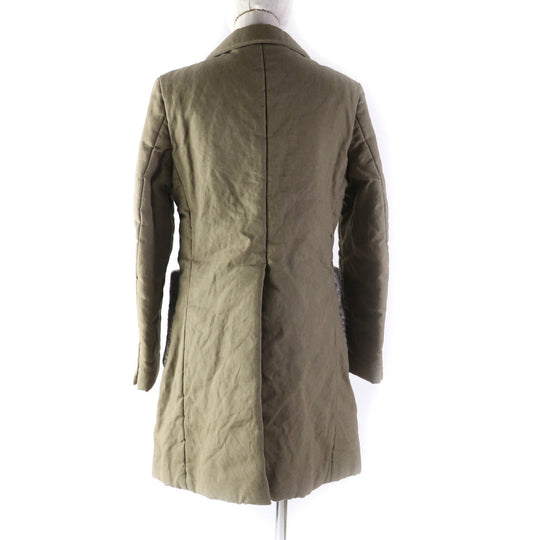 COMME des GARCONS Chester coat GT-J025 Outer: 70% rayon, Outer: 30% linen, Part: 100% wool, Part: 70% rayon, Part: 30% linen, Lining: 100% cotton, Filling: 100% polyester Ivory Women S Used Authentic