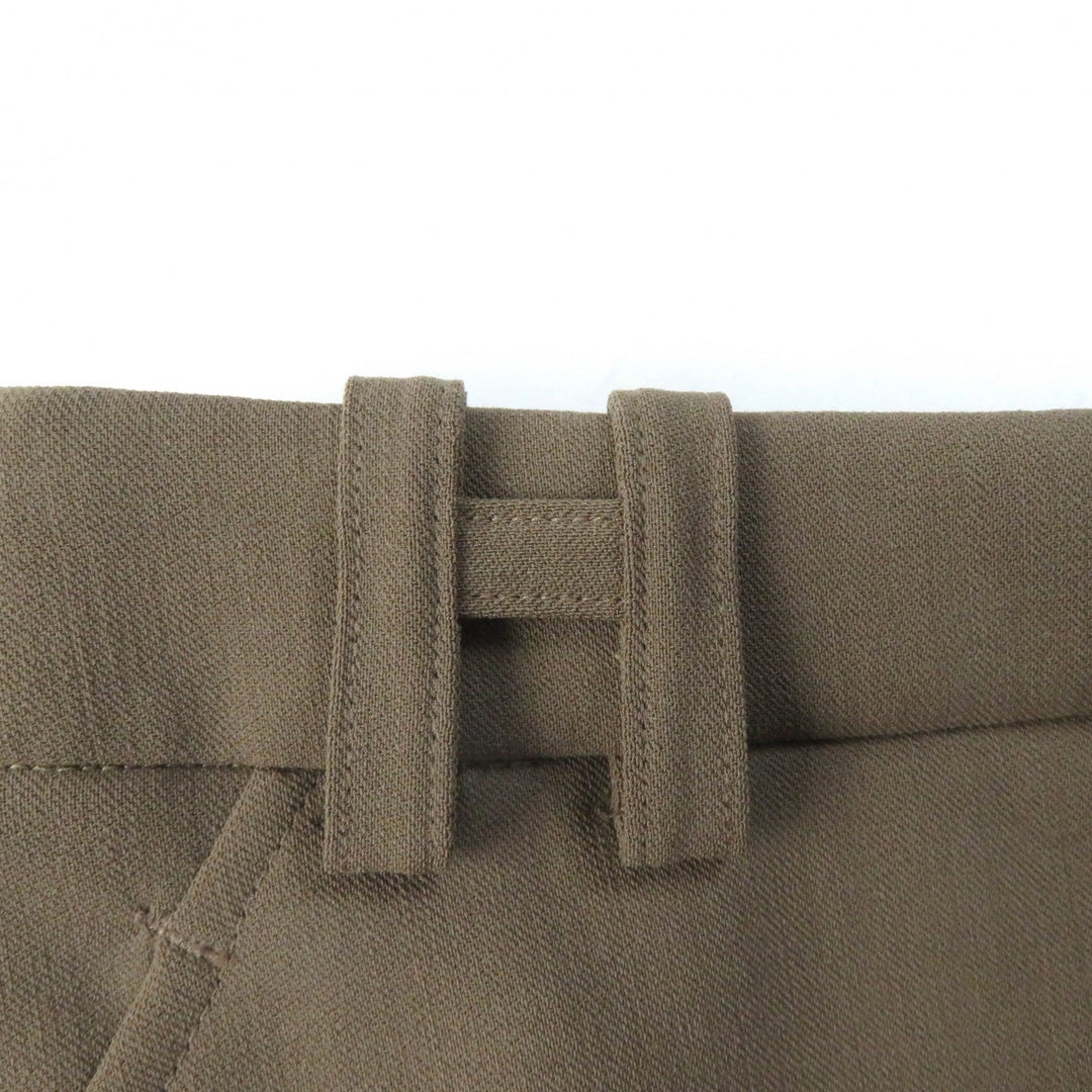 HERMES Tight Skirt Outer: 96% wool, Outer: 4% polyurethane, Lining: 100% silk Brown Women 34 Used Authentic