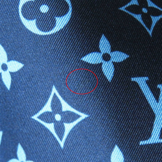 LOUIS VUITTON Long sleeve shirt Outer: 100% silk, Lining: 100% silk Navy light blue Women 34 Used Authentic