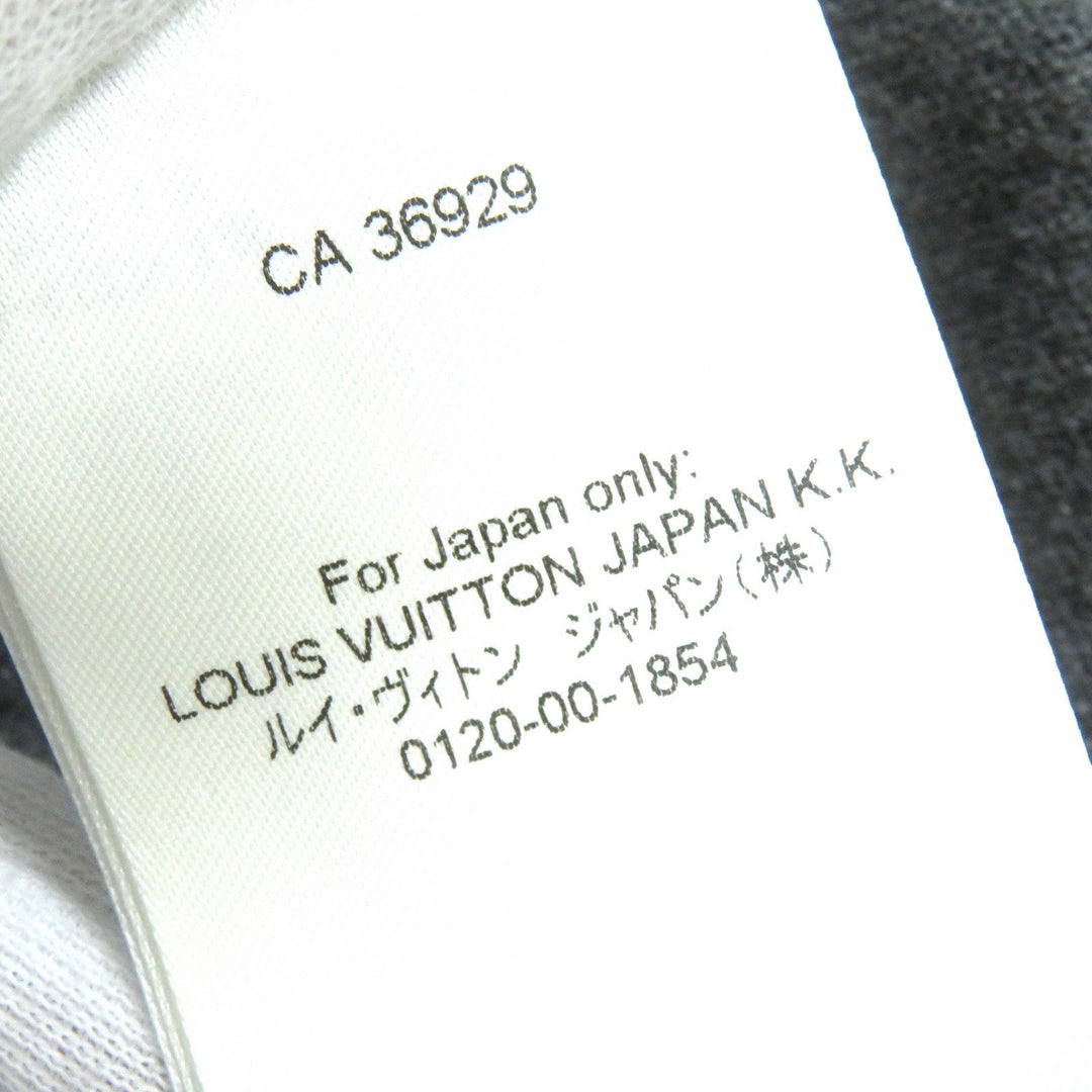 LOUIS VUITTON Hoodie Main: 98% cashmere, Main: 1% silk, Main: 1% nylon gray mens XL Used Authentic