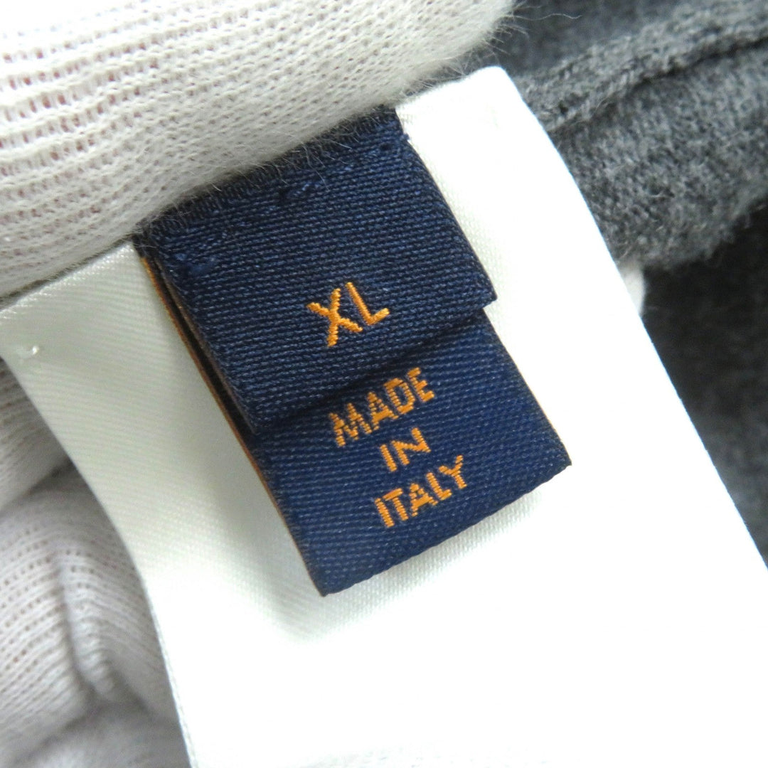 LOUIS VUITTON Hoodie Main: 98% cashmere, Main: 1% silk, Main: 1% nylon gray mens XL Used Authentic