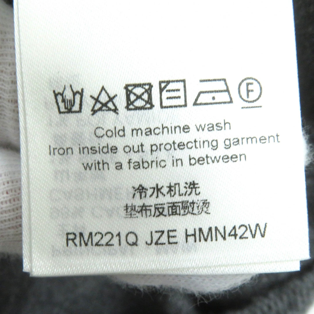 LOUIS VUITTON Hoodie Main: 98% cashmere, Main: 1% silk, Main: 1% nylon gray mens XL Used Authentic