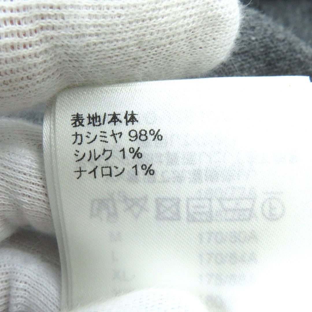 LOUIS VUITTON Hoodie Main: 98% cashmere, Main: 1% silk, Main: 1% nylon gray mens XL Used Authentic
