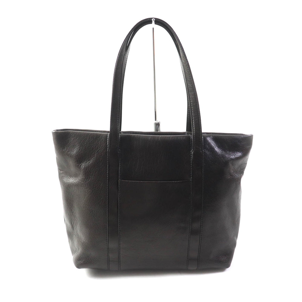 genten Tote Bag Main: Leather Brown Women Used Authentic