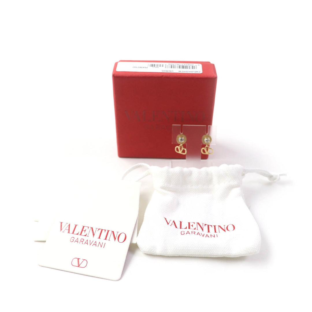 Valentino Garavani Pierce ZW2J0H29YCW Main: Metal Part: Swarovski gold Women Used Authentic