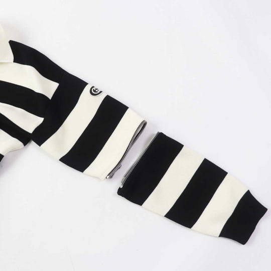 GUCCI one piece 731592 Outer: 100% cotton, Part: 94% cotton, Part: 5% nylon, Part: 1% polyurethane, Applique: 100% polyester White black Women S Used Authentic