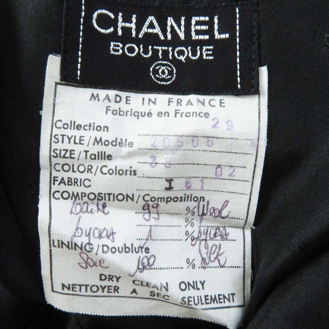 CHANEL setup 20506 Outer: 99% wool, 1% other Lining: 100% silk black Women 38 Used Authentic