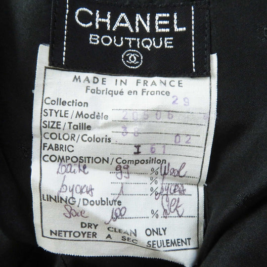 CHANEL setup 20506 Outer: 99% wool, 1% other Lining: 100% silk black Women 38 Used Authentic