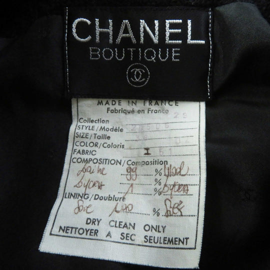 CHANEL setup 20506 Outer: 99% wool, 1% other Lining: 100% silk black Women 38 Used Authentic