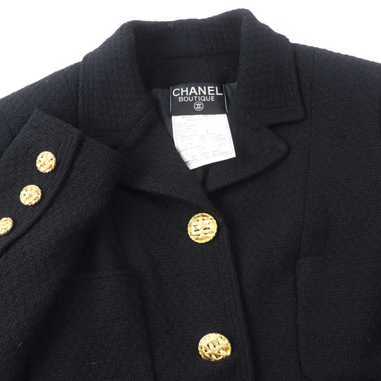 CHANEL setup 20506 Outer: 99% wool, 1% other Lining: 100% silk black Women 38 Used Authentic
