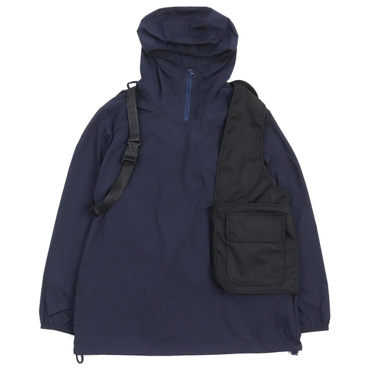 LOUIS VUITTON Jacket Main: Polyamide (nylon) 95%, Main: Polyurethane 5%, Other: Polyamide 100% Navy black mens 50 Used Authentic
