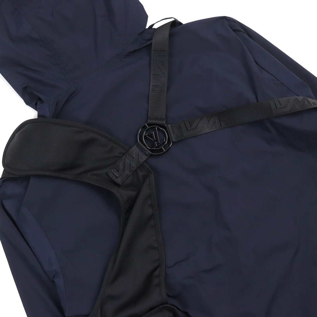 LOUIS VUITTON Jacket Main: Polyamide (nylon) 95%, Main: Polyurethane 5%, Other: Polyamide 100% Navy black mens 50 Used Authentic