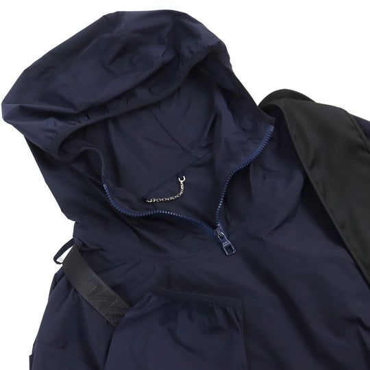 LOUIS VUITTON Jacket Main: Polyamide (nylon) 95%, Main: Polyurethane 5%, Other: Polyamide 100% Navy black mens 50 Used Authentic