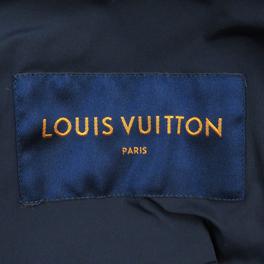 LOUIS VUITTON Jacket Main: Polyamide (nylon) 95%, Main: Polyurethane 5%, Other: Polyamide 100% Navy black mens 50 Used Authentic