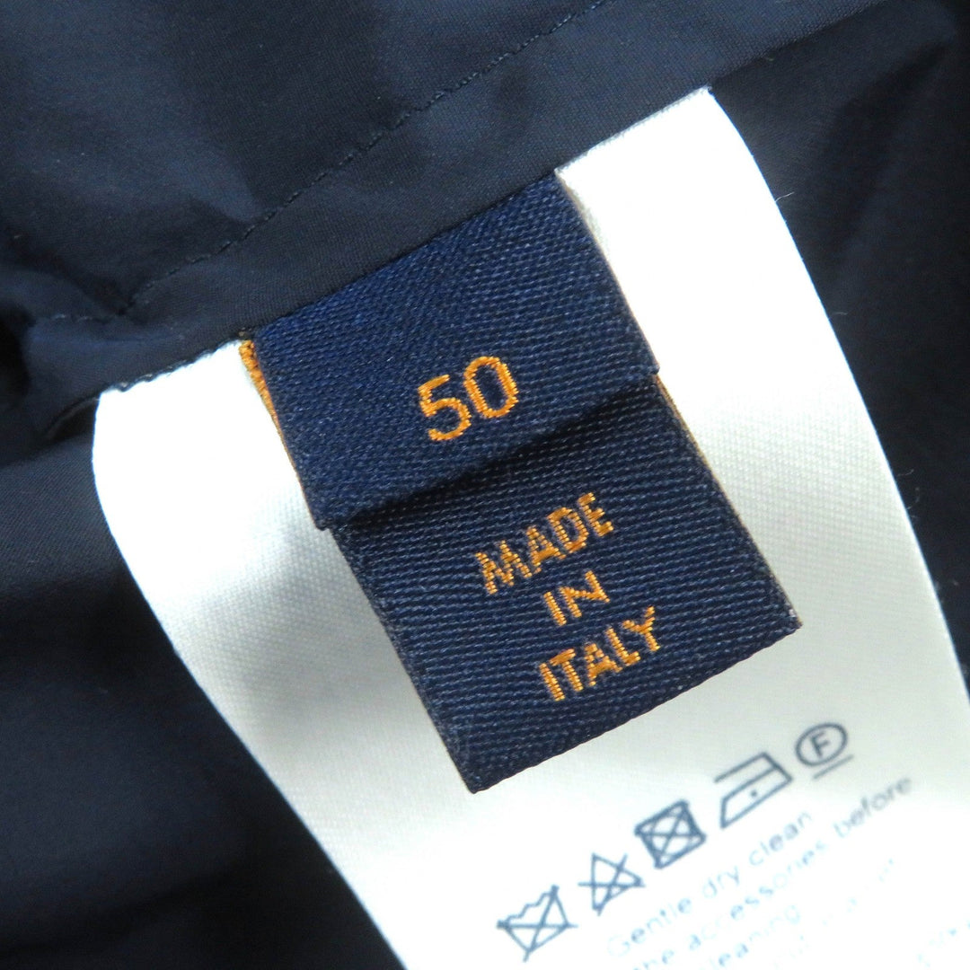 LOUIS VUITTON Jacket Main: Polyamide (nylon) 95%, Main: Polyurethane 5%, Other: Polyamide 100% Navy black mens 50 Used Authentic