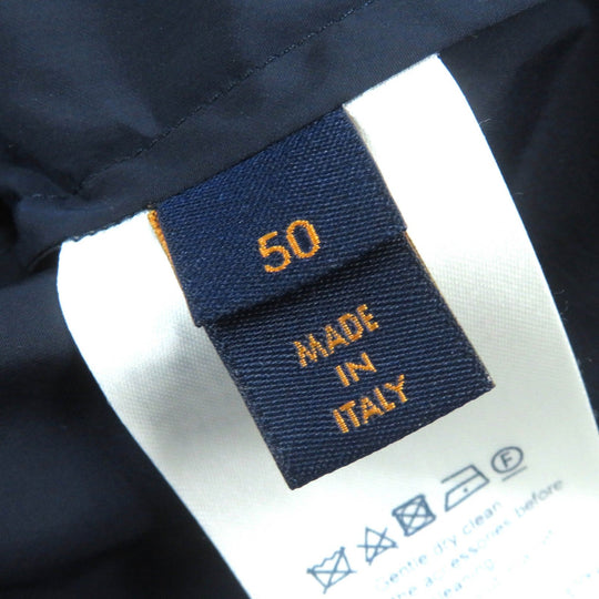 LOUIS VUITTON Jacket Main: Polyamide (nylon) 95%, Main: Polyurethane 5%, Other: Polyamide 100% Navy black mens 50 Used Authentic